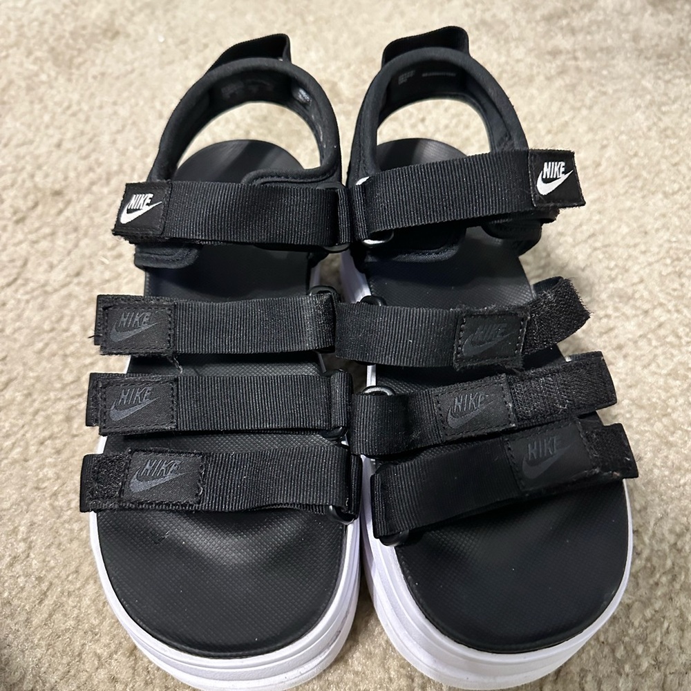 Nike Icon Women's Black Platform Sandals| Baddie | Sporty - Picture 2 of 11